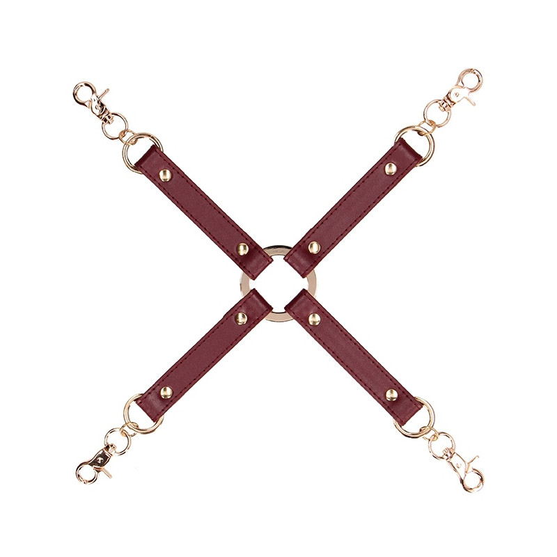 Ouch! Halo Hogtie pour Menottes Connector Rouge